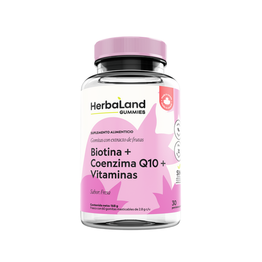 Gomitas con Biotina + Coenzima Q10 + Vitaminas