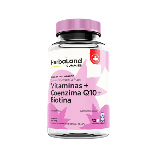 Gomitas con Biotina + Coenzima Q10 + Vitaminas