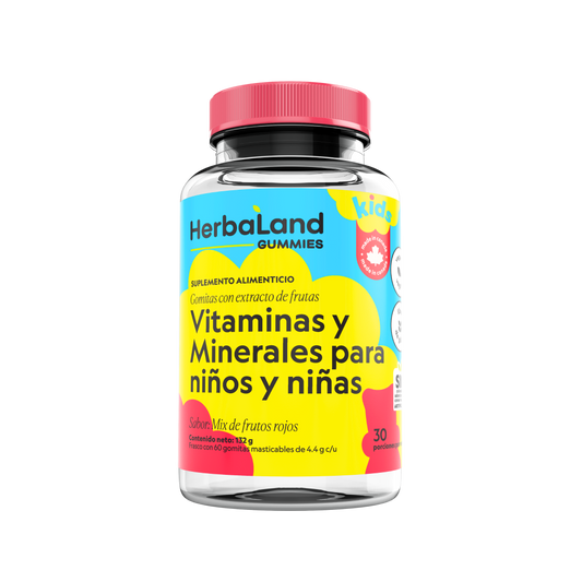 Vitaminas y Minerales para niños y niñas